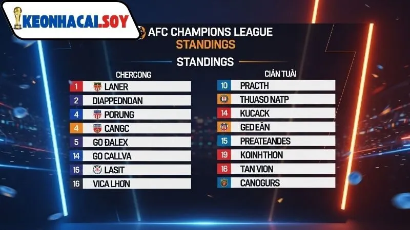 Bảng xếp hạng AFC Champions League Kèo Nhà Cái 2024 - 2025 3 Phân tích kèo từ bảng xếp hạng AFC Champions League Kèo Nhà Cái