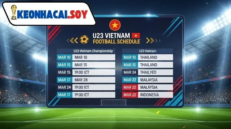 Lịch bóng đá U23 - Phần không thể thiếu của người hâm mộ 2 Tại sao cần theo dõi lịch bóng đá U23 tại Kèo Nhà Cái