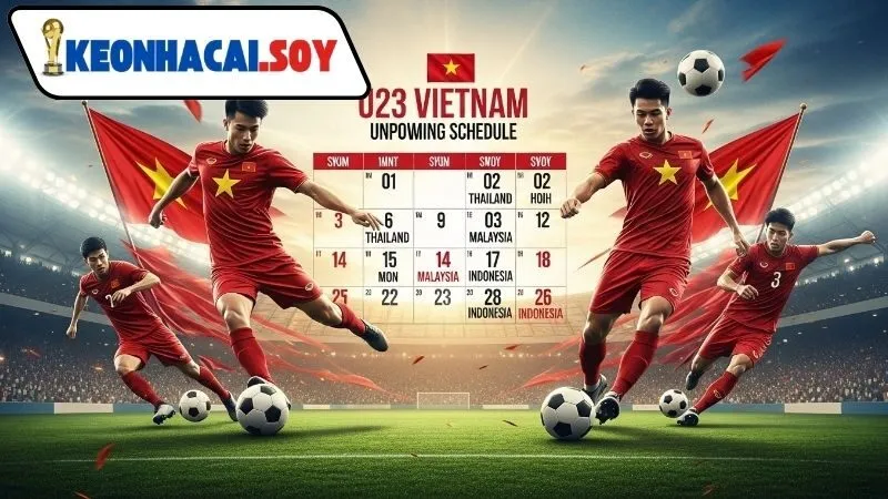 Lịch bóng đá U23 - Phần không thể thiếu của người hâm mộ 3 Cách tra cứu lịch bóng đá U23 tại Kèo Nhà Cái