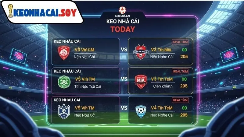 Lịch thi đấu bóng đá Kèo Nhà Cái hôm nay 2 Lịch thi đấu bóng đá quốc tế hôm nay tại Kèo Nhà Cái