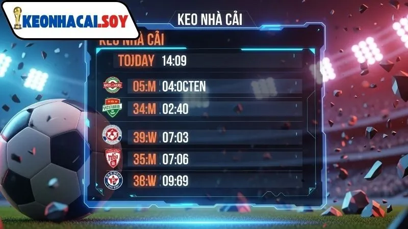 Lịch thi đấu bóng đá Kèo Nhà Cái hôm nay 4 Lưu ý & mẹo đặt cược theo lịch thi đấu bóng đá Kèo Nhà Cái hôm nay